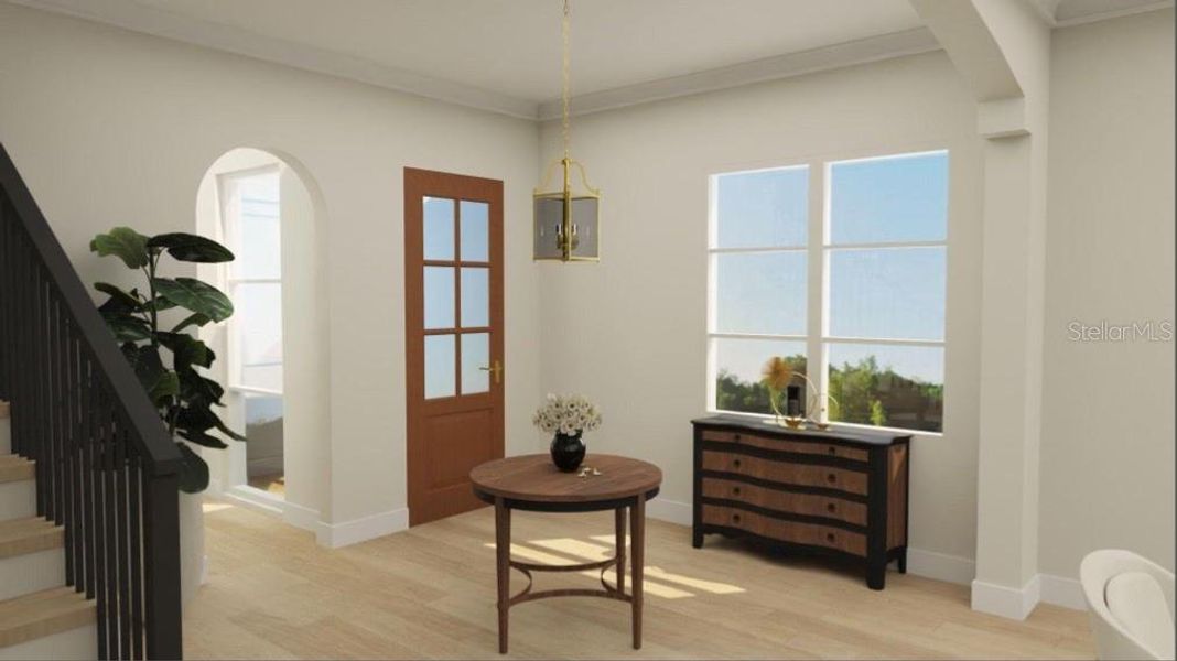 Furnished interior view inside a new home in , Orlando (Image 7). Furnished interior view inside a new home in , Orlando (Image 7).