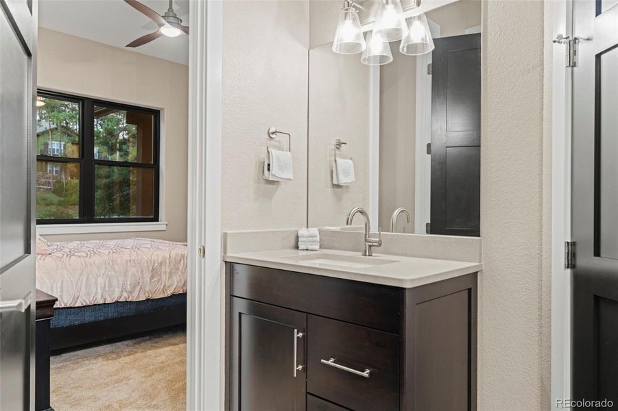 Furnished interior view inside a new home in , Larkspur (Image 30).