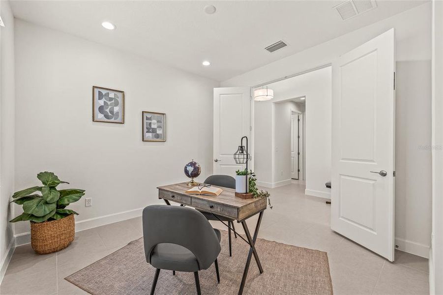 Den/Office - French doors