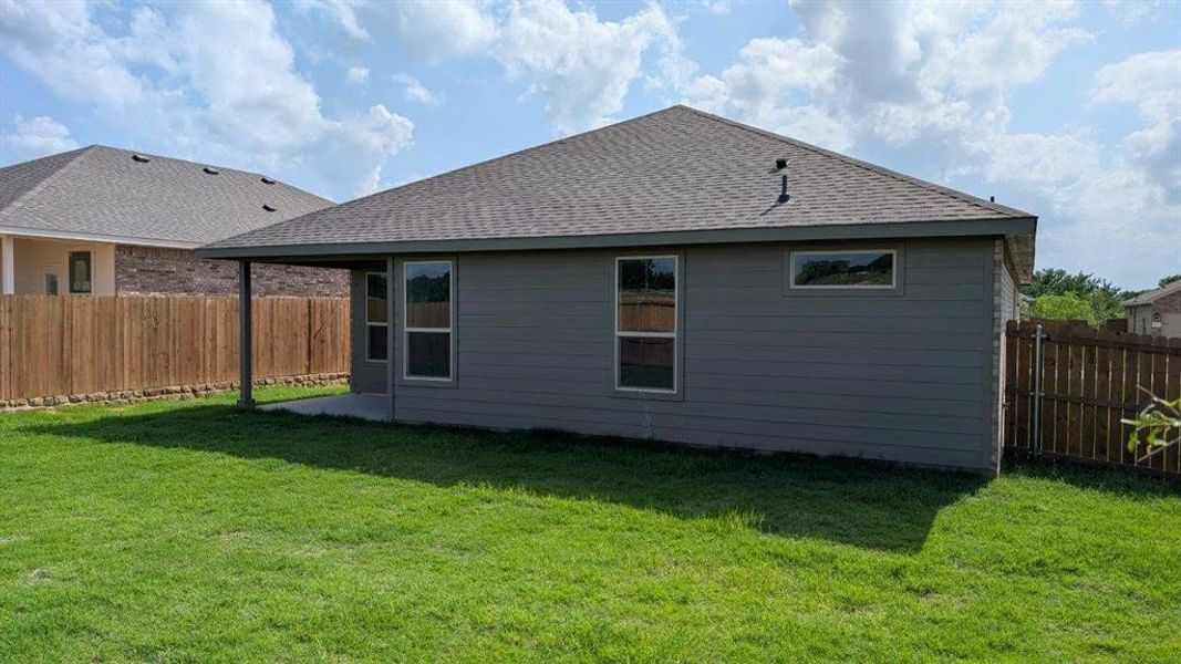 Front exterior of a new home in Lankford Farms, Cleburne, TX, highlighting curb appeal (Image 13).
