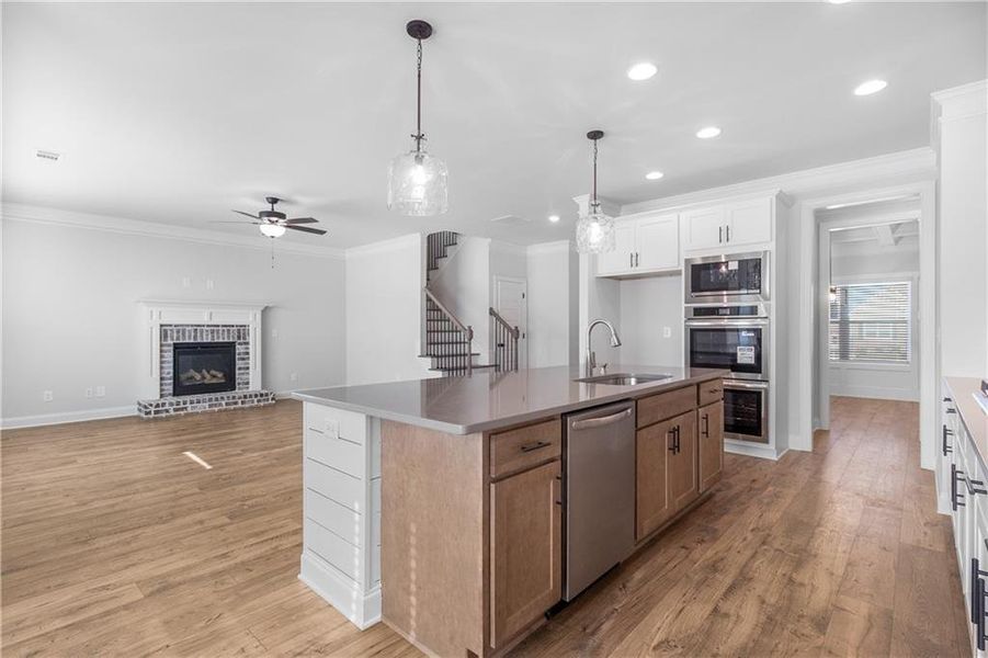 Furnished interior view inside a new home in Calgary Downs, Winder (Image 4).
