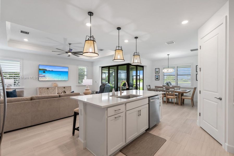 Furnished interior view inside a new home in Del Webb Naples, Ave Maria (Image 27).