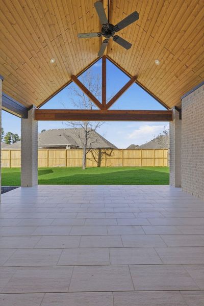 Exterior details and patio area of a home in Mostyn Manor Reserve, Magnolia (Image 28). Exterior details and patio area of a home in Mostyn Manor Reserve, Magnolia (Image 28).