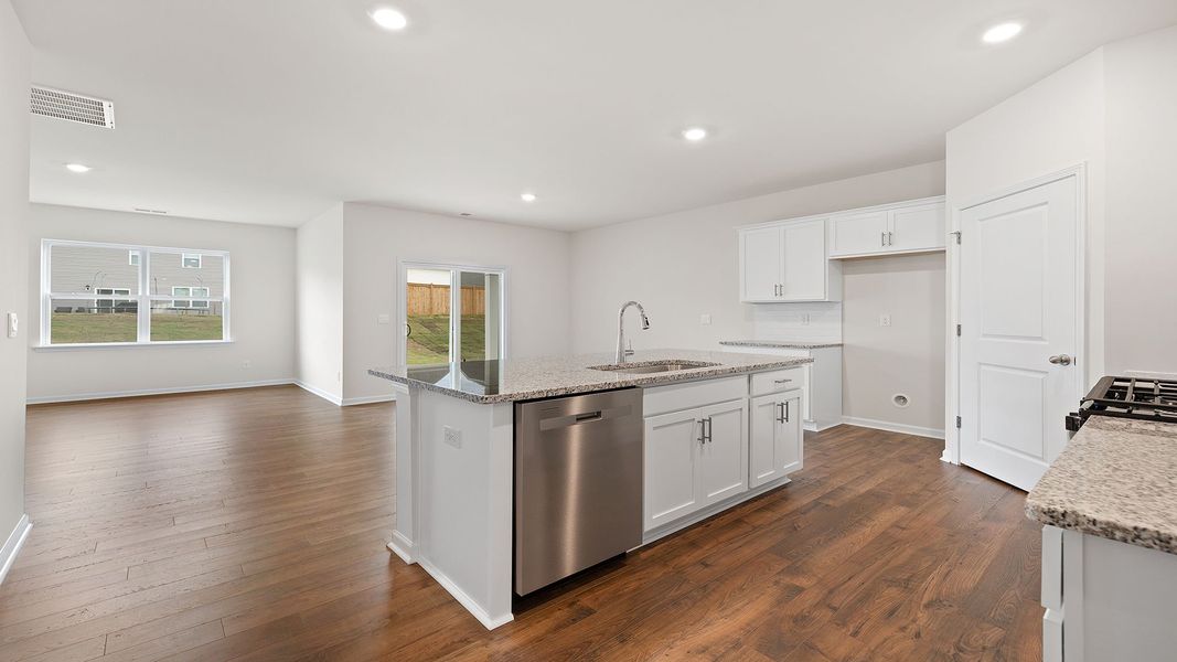 Furnished interior view inside a new home in Durbin Meadows Traditions, Fountain Inn (Image 7).