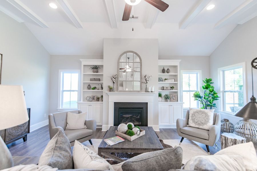 Representative furnished interior of a home built from the Helmsley by Bill Clark Homes in Sidbury Landing, Wilmington (Image 9).