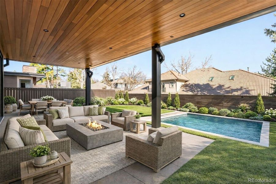 Exterior details and patio area of a home in , Denver (Image 3).