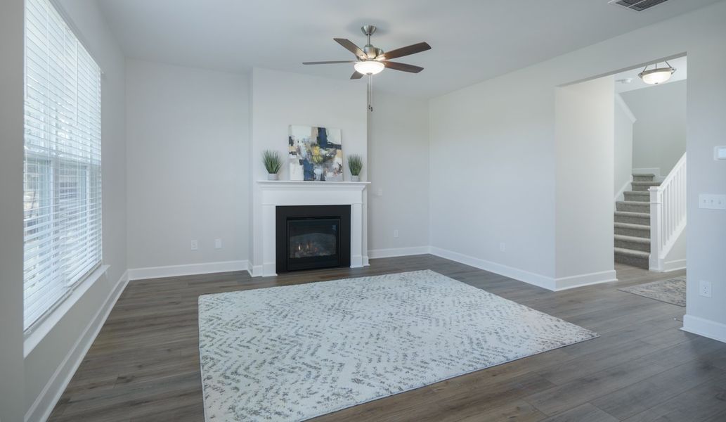 Representative furnished interior of a home built from the The Kennedy by Cothran Homes in Holly Ridge, Greenville (Image 15).