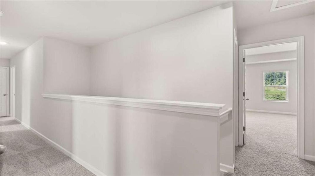 Spacious, unfurnished interior of a new home in Poplar Preserve, Newnan (Image 32).