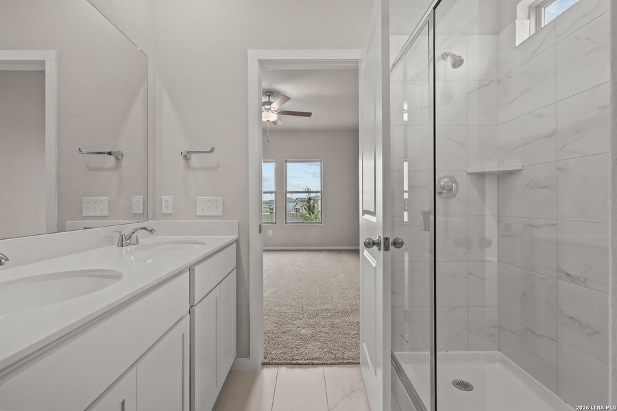 Furnished interior view inside a new home in The Parklands, Schertz (Image 11).