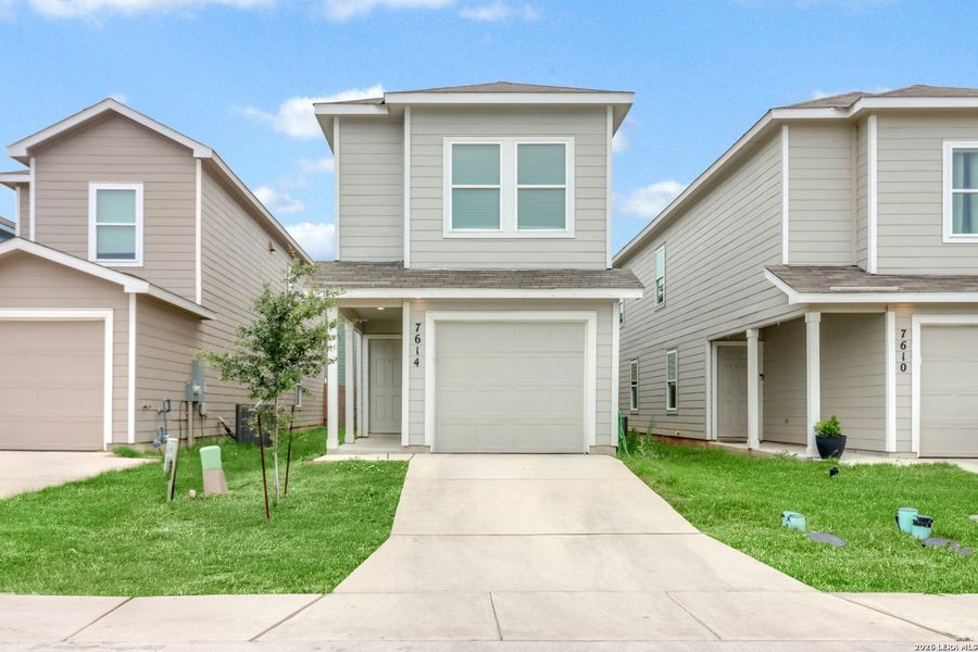 Front exterior of a new home in Aston Park, San Antonio, TX, highlighting curb appeal (Image 15).