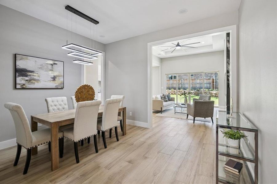 Furnished interior view inside a new home in , Arlington (Image 17).