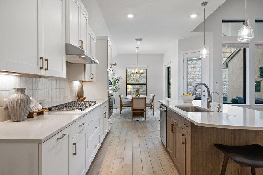 Furnished interior view inside a new home in Sweetwater, Austin (Image 8).