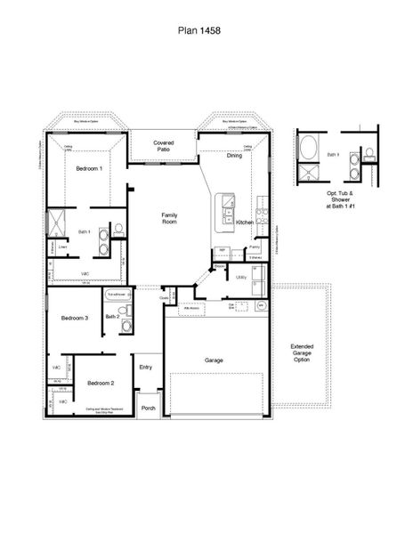 2D floor plan layout of this home in Creekfall, Burnet, TX (Image 2). 2D floor plan layout of this home in Creekfall, Burnet, TX (Image 2).