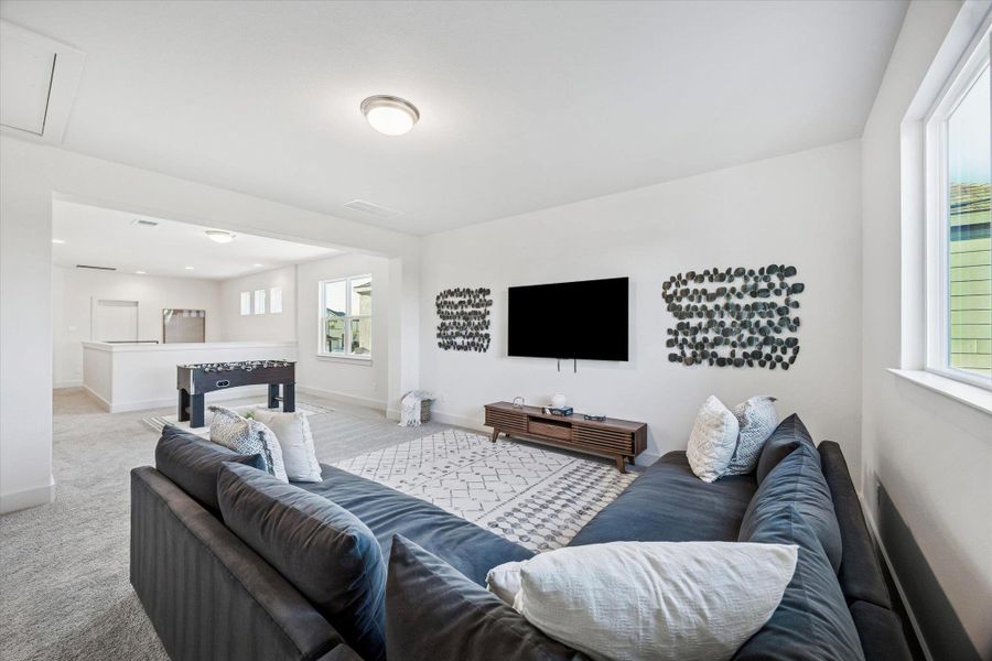 Furnished interior view inside a new home in Chester Ranch Place, Round Rock (Image 10). Furnished interior view inside a new home in Chester Ranch Place, Round Rock (Image 10).