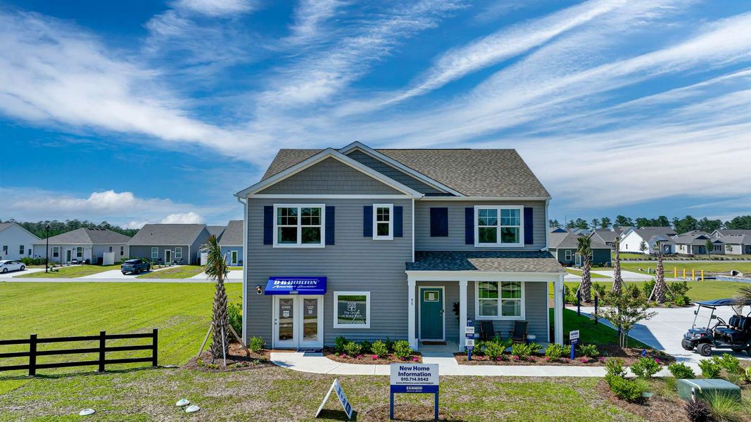 Representative exterior photo of a completed home built from the AISLE by D.R. Horton in The Pines at Blake Farm, Wilmington, NC (Image 6).