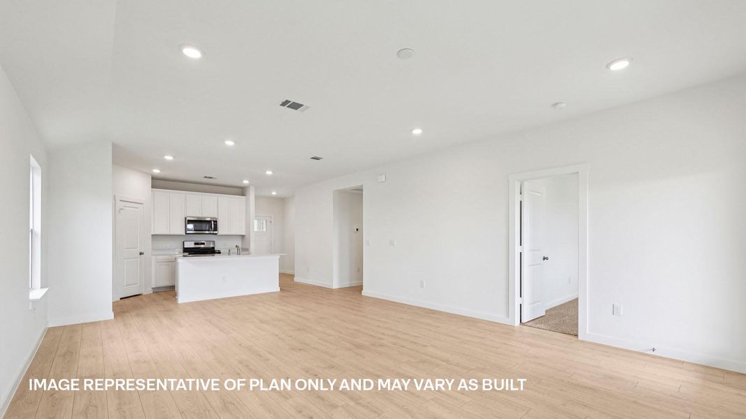 Spacious, unfurnished interior of a new home in Revelry, Del Valle (Image 14). Spacious, unfurnished interior of a new home in Revelry, Del Valle (Image 14).