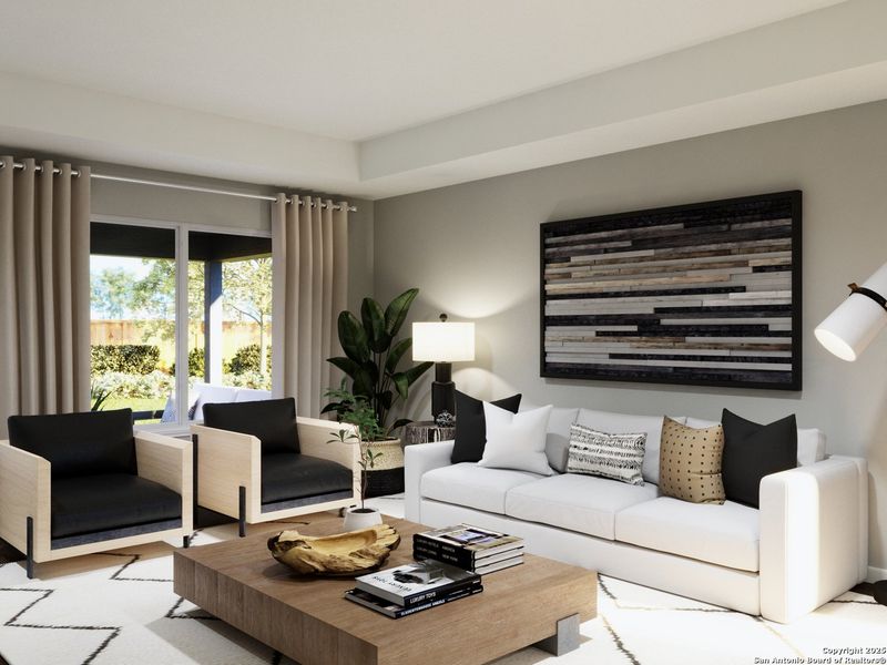 Furnished interior view inside a new home in Swenson Heights, Seguin (Image 21).