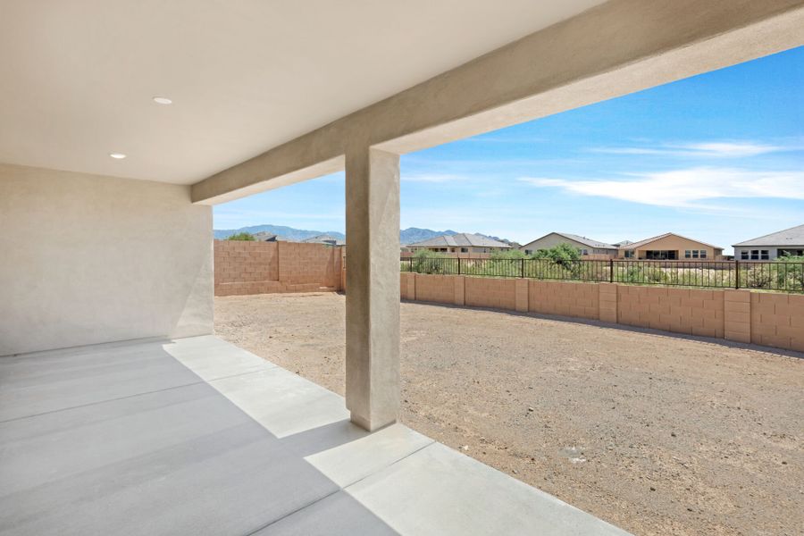 Exterior details and patio area of a home in Montelena, Marana (Image 2).