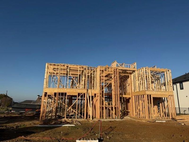 In-progress construction of a new home in , Frisco, TX (Image 3).