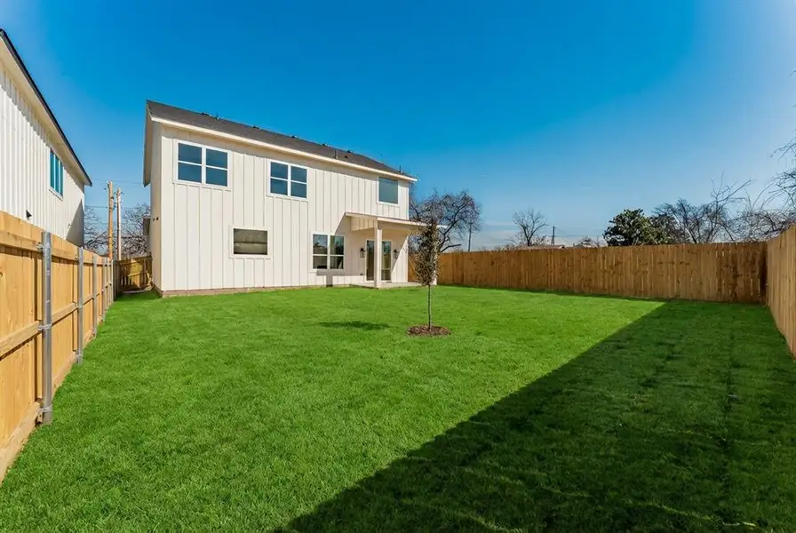 Exterior details and patio area of a home in , Dallas (Image 3). Exterior details and patio area of a home in , Dallas (Image 3).