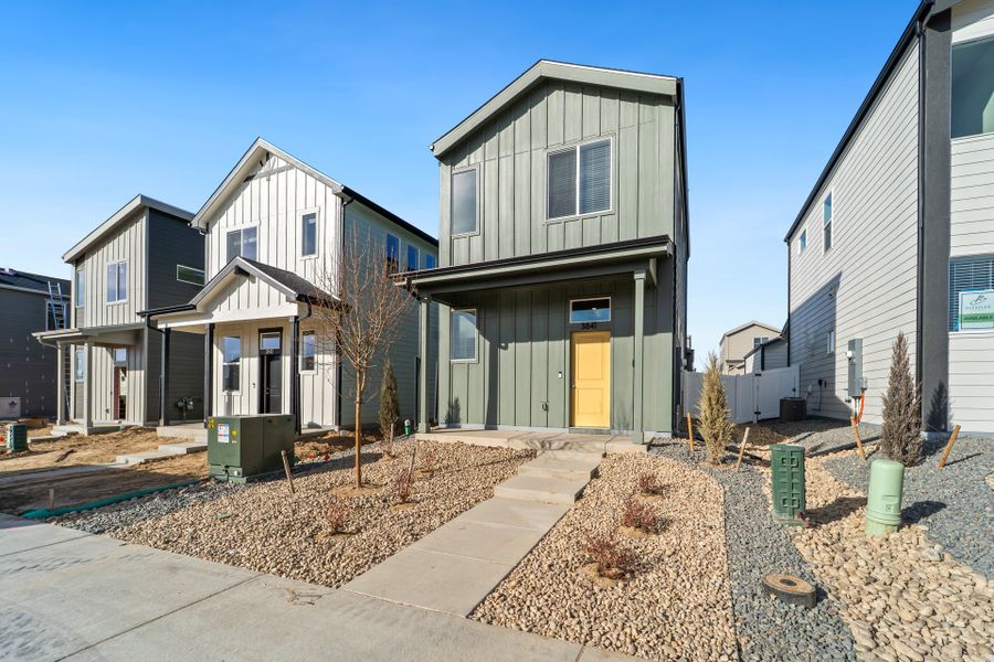 Representative exterior photo of a completed home built from the Telluride by Baessler Homes in Liberty Draw, Evans, CO (Image 25).