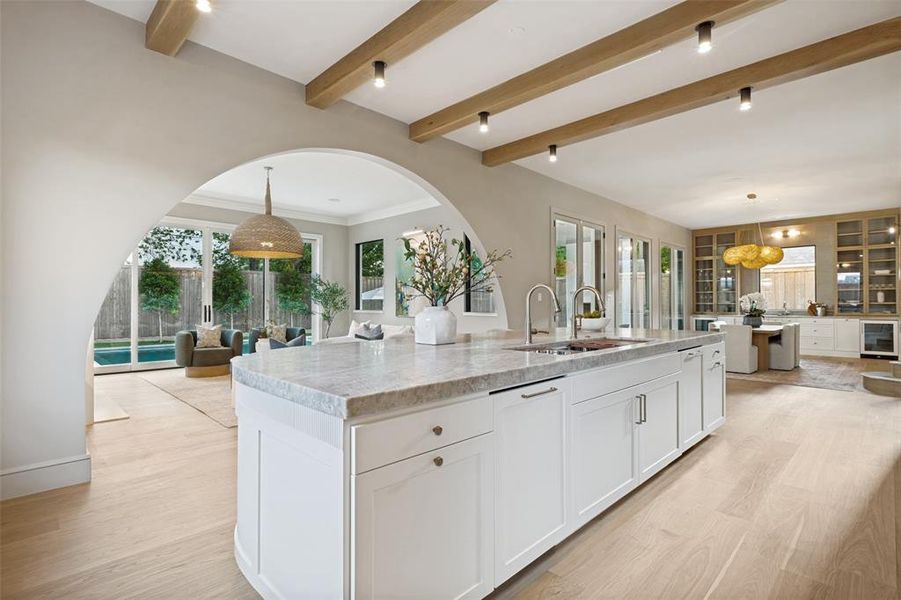 Furnished interior view inside a new home in , Dallas (Image 7).