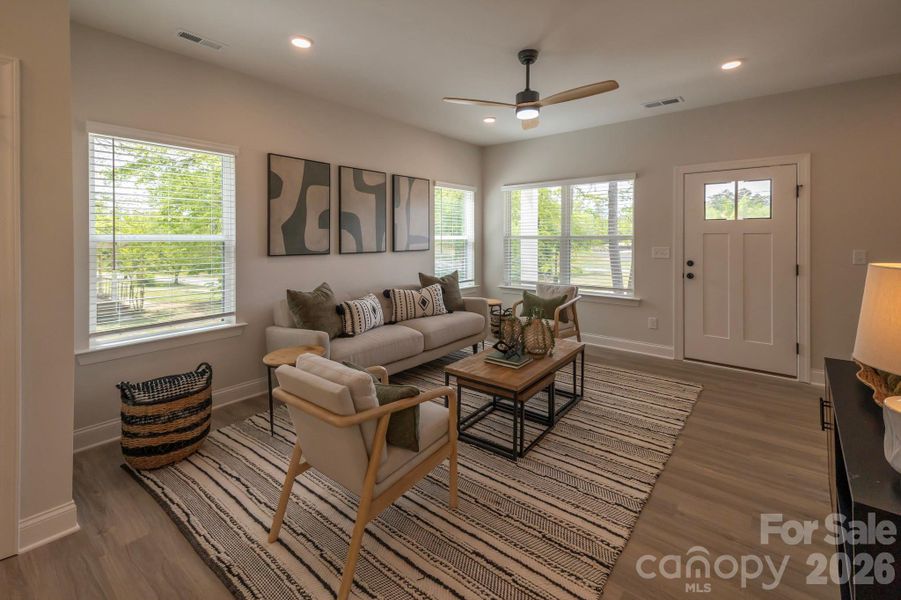 Furnished interior view inside a new home in , Charlotte (Image 4).