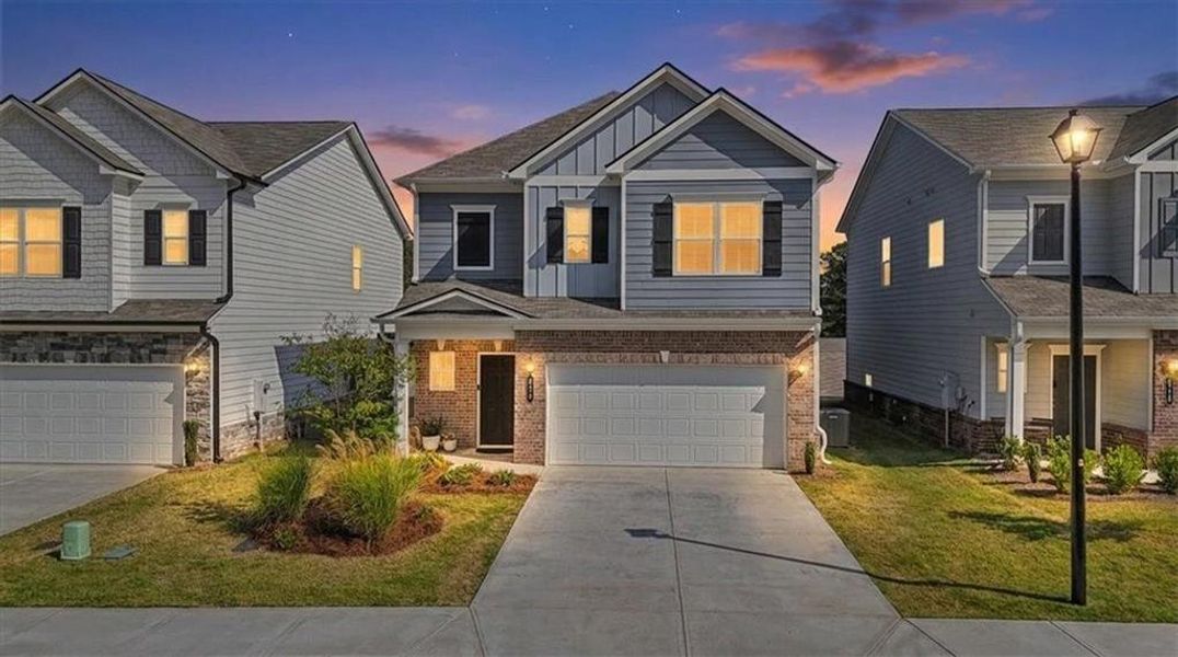 Front exterior of a new home in , Cartersville, GA, highlighting curb appeal (Image 25).