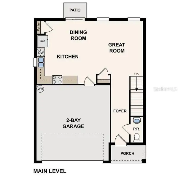 2D floor plan layout of this home in Eagle Hammock, Eagle Lake, FL (Image 5).