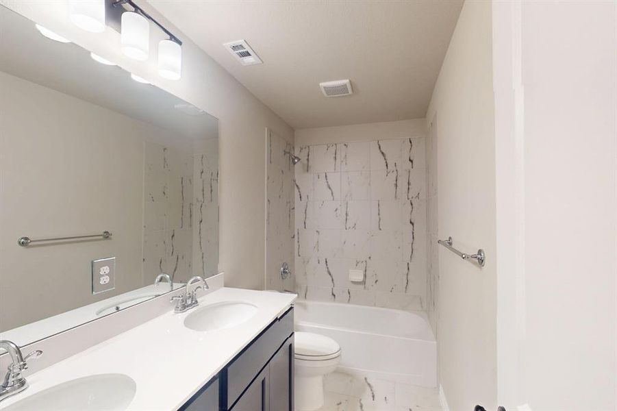 Furnished interior view inside a new home in Lilybrooke at Legacy Hills, Celina (Image 10). Furnished interior view inside a new home in Lilybrooke at Legacy Hills, Celina (Image 10).