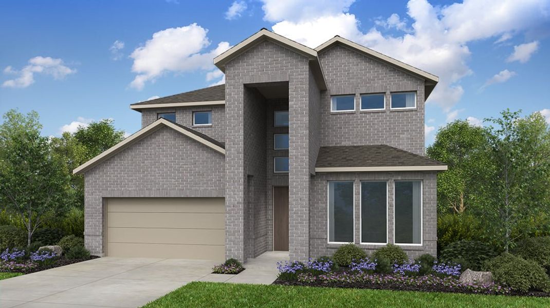 Representative exterior photo of a completed home built from the Duval by Taylor Morrison in Easton Park, Austin, TX (Image 25). Representative exterior photo of a completed home built from the Duval by Taylor Morrison in Easton Park, Austin, TX (Image 25).