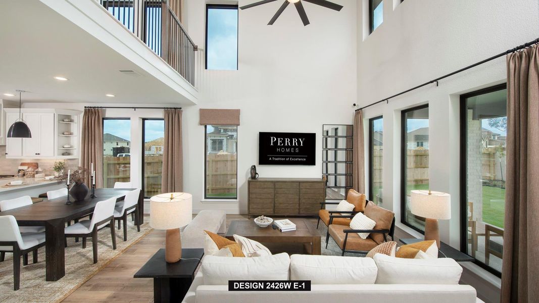 Furnished interior view inside a new home in Lariat 45', Liberty Hill (Image 7).