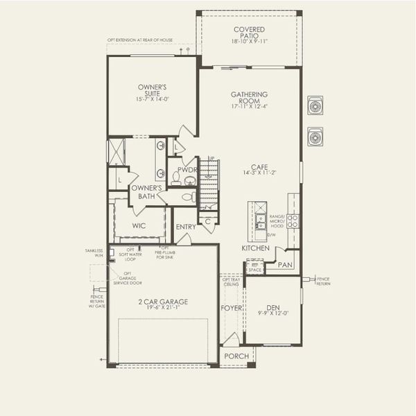 2D floor plan layout for the Firwood by Pulte Homes in Upper Canyon, Phoenix, AZ (Image 4). 2D floor plan layout for the Firwood by Pulte Homes in Upper Canyon, Phoenix, AZ (Image 4).