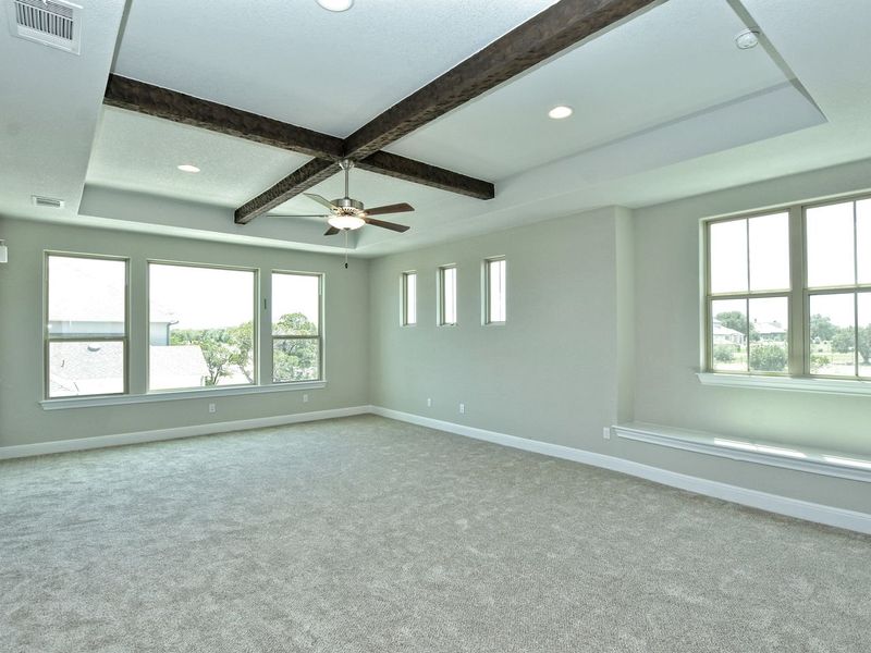 Representative unfurnished interior of a home built from the Madera II by Giddens Homes in Scofield Farms Estates, Georgetown (Image 335).