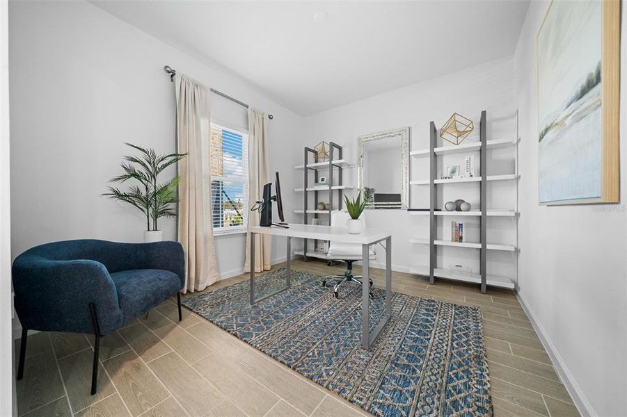 Furnished interior view inside a new home in Pioneer Ranch: Pioneer Ranch 50's, Ocala (Image 11).
