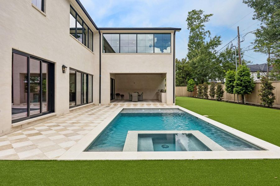 Exterior details and patio area of a home in , Houston (Image 28). Exterior details and patio area of a home in , Houston (Image 28).