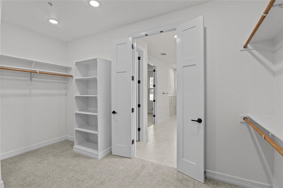 Primary oversized closet