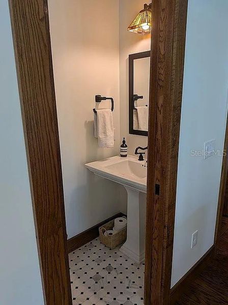 Half bath off the kitchen