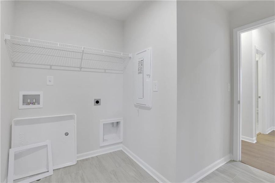 Spacious, unfurnished interior of a new home in The Paddocks at Doc Hughes, Buford (Image 34).