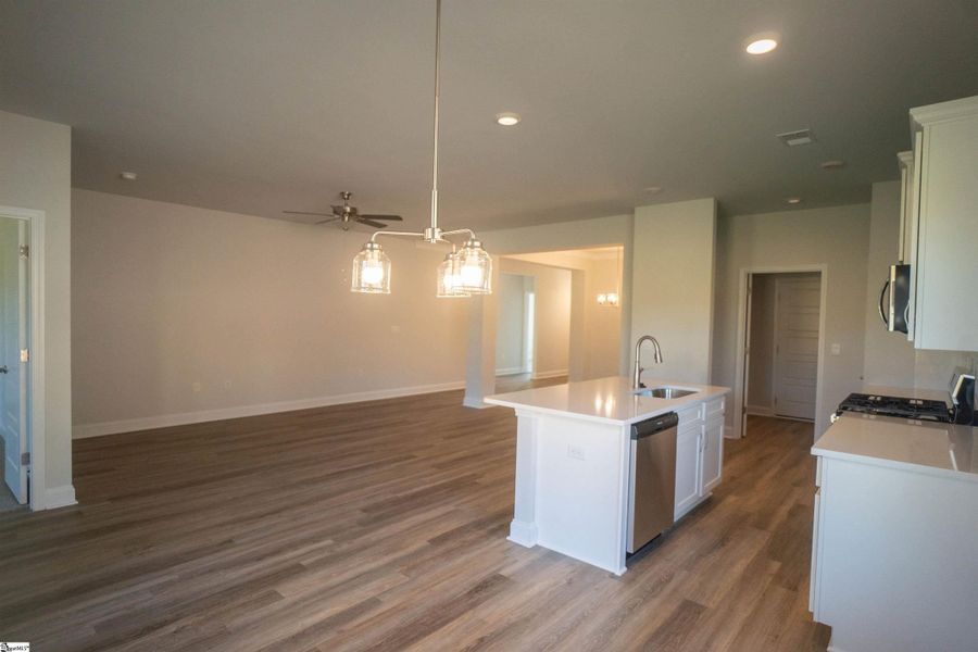 Furnished interior in a model home at Heritage Crossing in Simpsonville (Image 5).