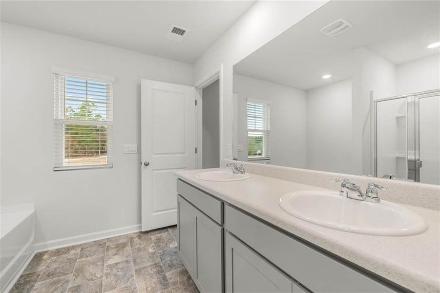Furnished interior view inside a new home in Shoal Creek, Hampton (Image 8).