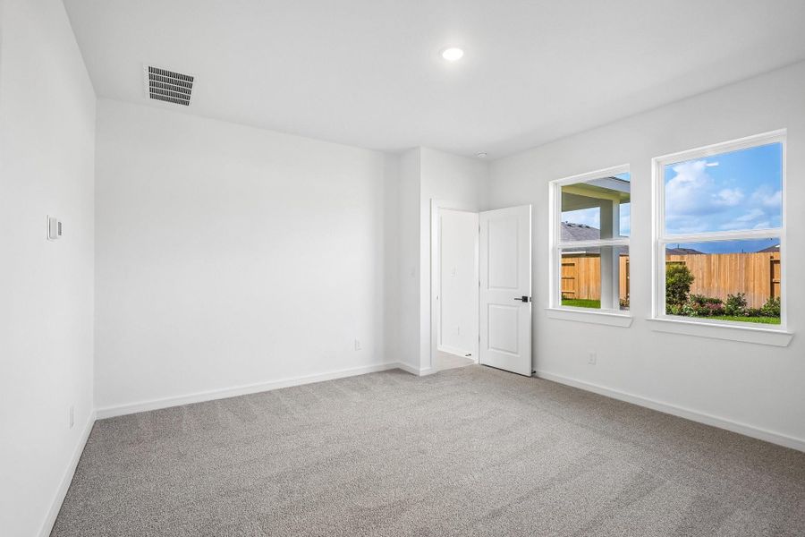 Secluded primary suite