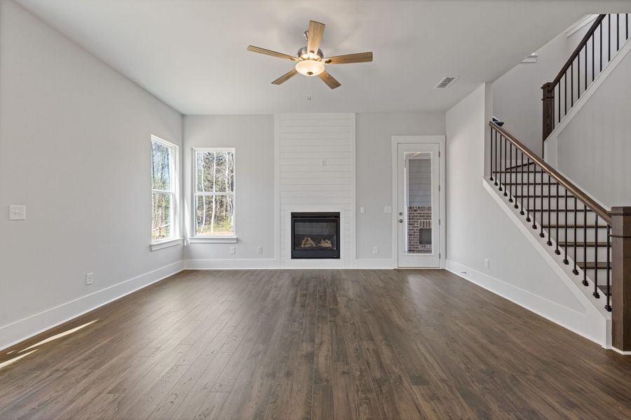 Representative unfurnished interior of a home built from the Stafford by Crawford Creek Communities in Red Bird Manor, Jefferson (Image 30).