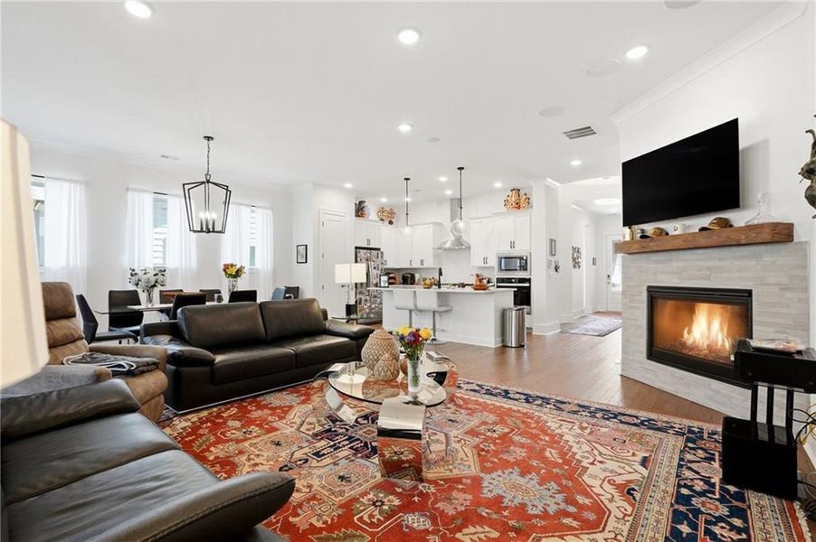Furnished interior view inside a new home in , Flowery Branch (Image 16).