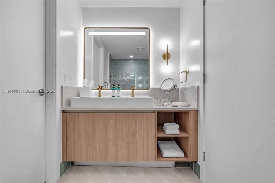 Furnished interior view inside a new home in , Miami (Image 12).