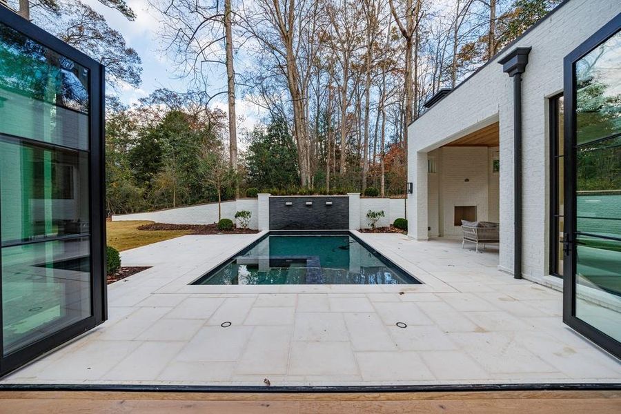 Exterior details and patio area of a home in , Atlanta (Image 3). Exterior details and patio area of a home in , Atlanta (Image 3).