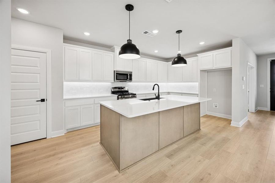 Furnished interior view inside a new home in Talia – Cottage Series, Mesquite (Image 15). Furnished interior view inside a new home in Talia – Cottage Series, Mesquite (Image 15).