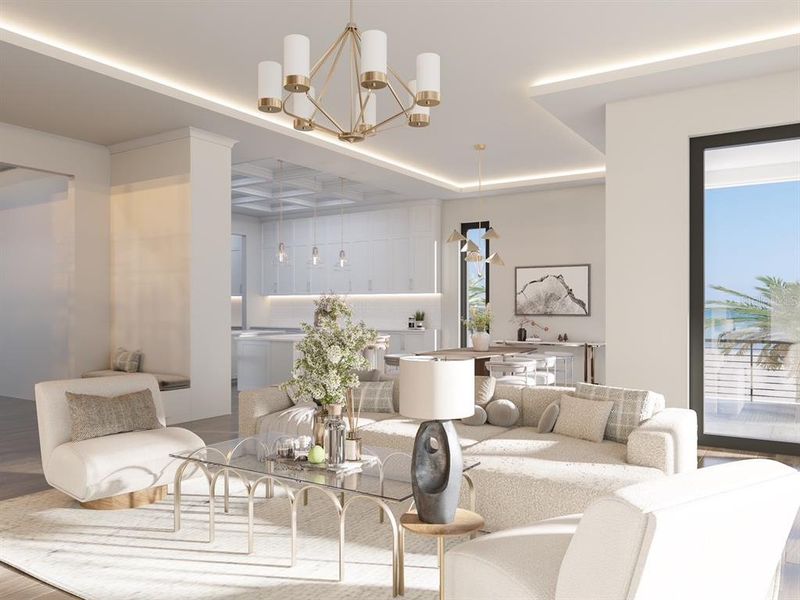 Furnished interior view inside a new home in , Belleair Beach (Image 7).