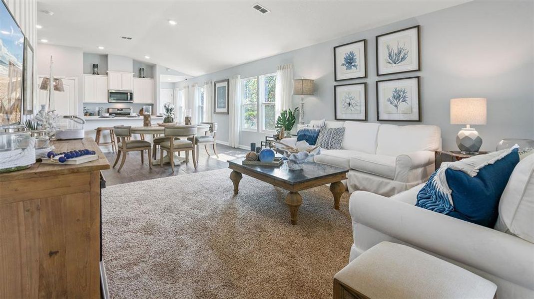 Furnished interior view inside a new home in Entrada, St. Augustine (Image 6).