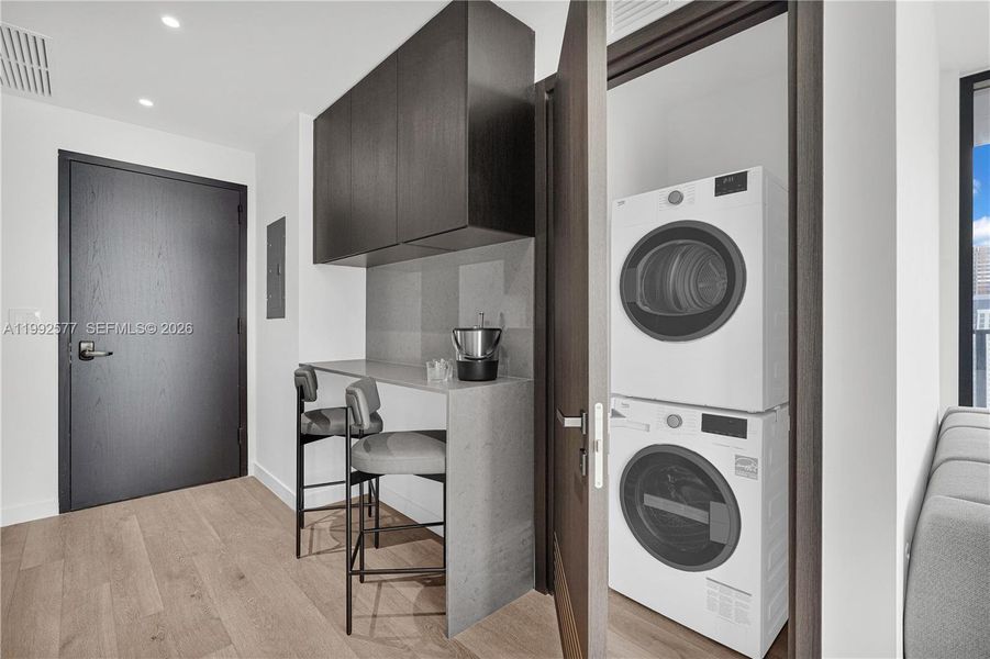 Furnished interior view inside a new home in , Miami (Image 16).
